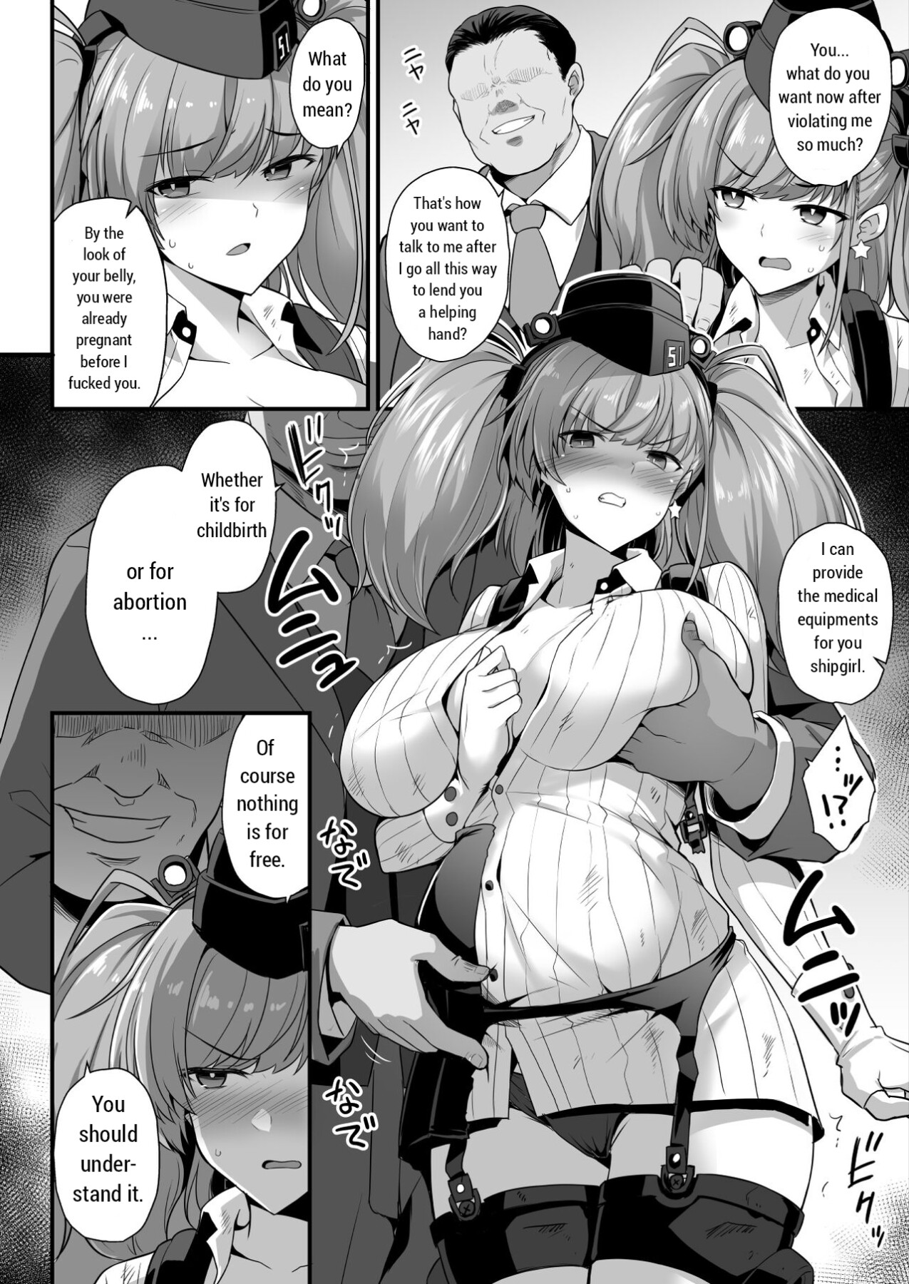 Hentai Manga Comic-Kanmusume Pregnancy -Atlanta- Pregnant Breast Slave Contract-Read-5